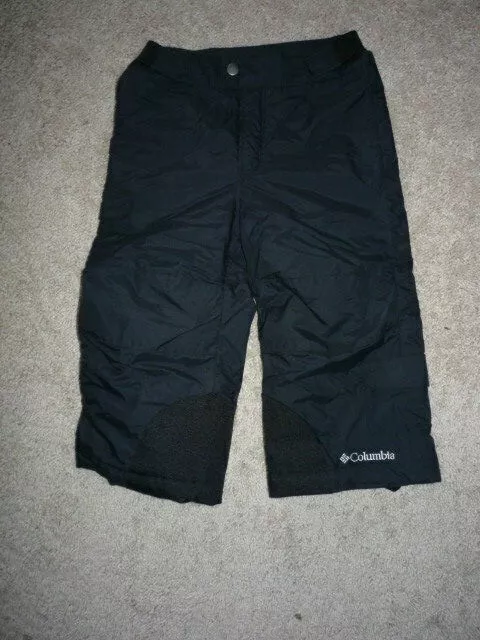 COLUMBIA Snow Pants Size 3 TODDLER -POCKETS--ADJUST WAIST-BLACK-UNISEX