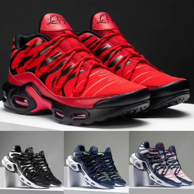 Mens Absorbing Trainers Running Shoes Casual Shock Lace Gym Walking Sports Size