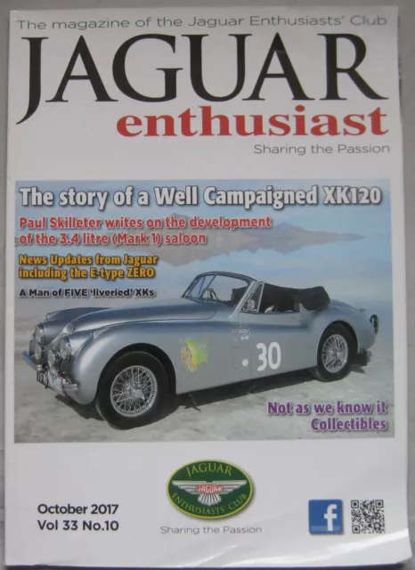 Jaguar Enthusiast magazine October 2017 Vol.33 , No.10