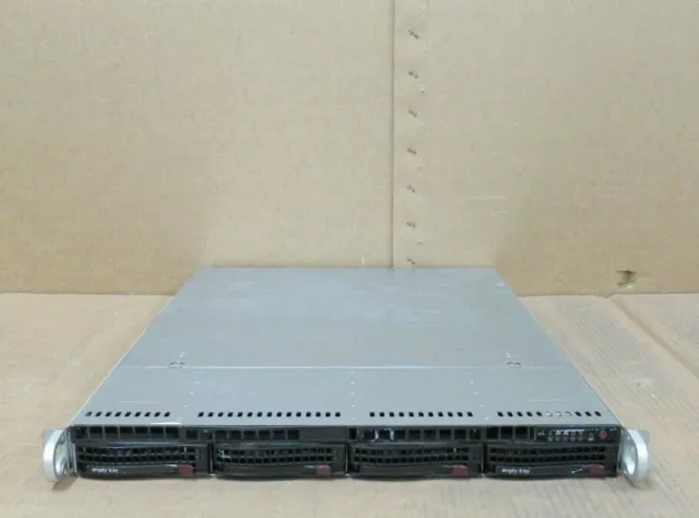 Supermicro 1U CSE-815 H8DGU-F 2x16 Core AMD6272 2.10Ghz 256GB SAS3041E Server