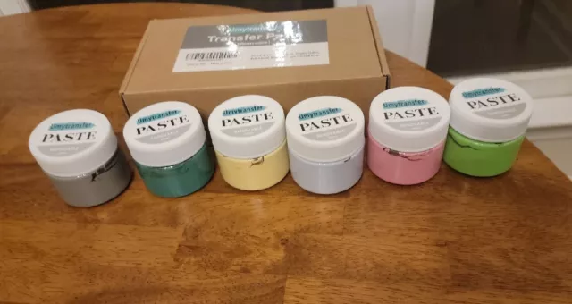 Transfer Paste, Removable Chalk Paste Paints Using with Self Adhesive Stencils/T