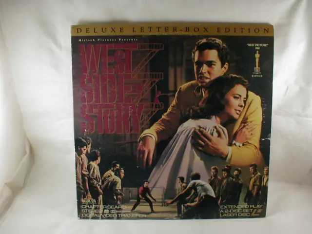 West Side Story Laser Disc Vintage Laserdisc 1991 Deluxe Letter Box