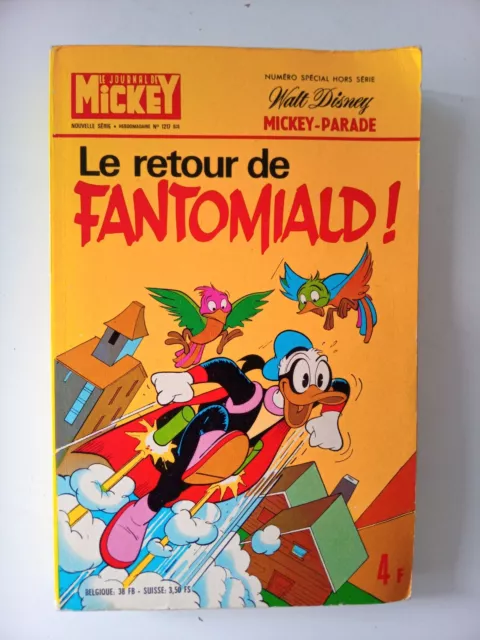 Lot de 2 albums le journal de mickey mickey-parade - 1217 & 1251 bis bon état