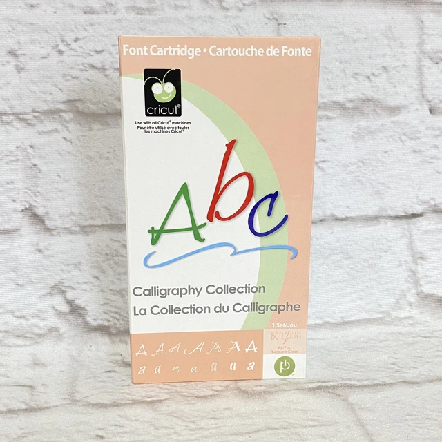 Cartucho Cricut - Colección de caligrafía - Artesanías completas de álbum de recortes