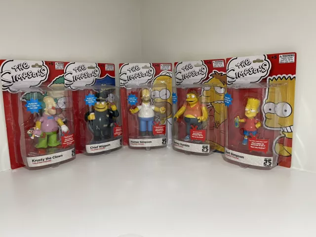 The Simpsons Collectable Action Figures Set Of 5 Characters