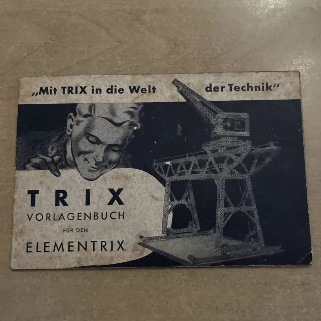 Trix Vorlagenbuch für den Elementrix - Katalog / Prospekt an Sammler