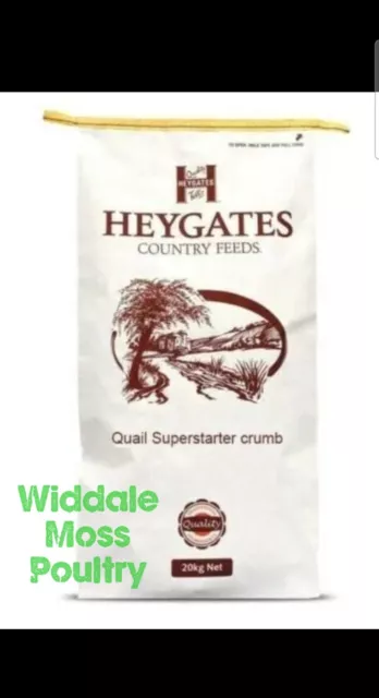 Heygates Super Starter Crumbs 5kg For Quail 27% Protein Game Bird Poultry Feed