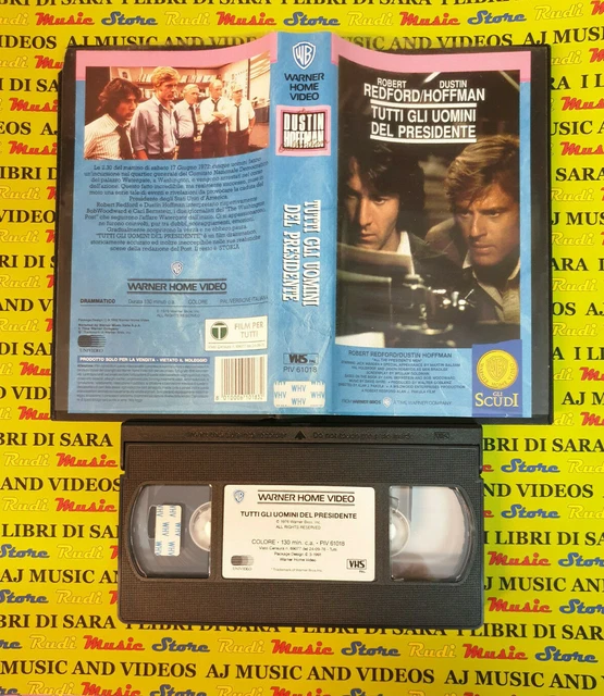 VHS*FILM TUTTI GLI UOMINI DEL PRESIDENTE 1992 Robert Redford Hoffman