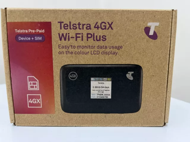 Telstra 4GX Wi-Fi Plus Modem MF910Y with 3GB Data 30 Day Expiry