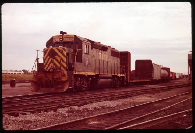 Original Rail Slide - DH Delaware & Hudson 7412+ Buffalo NY 8-27-1989 NON Kodak
