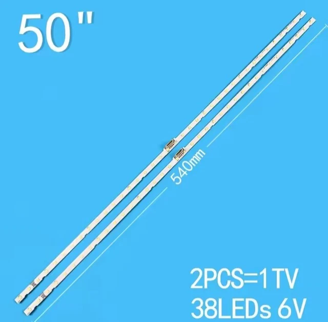 alektryon 2 tiras LED aptas para UN55NU7400 UN55NU7090 UE55NU7675 UE55NU7640 UE55NU7505