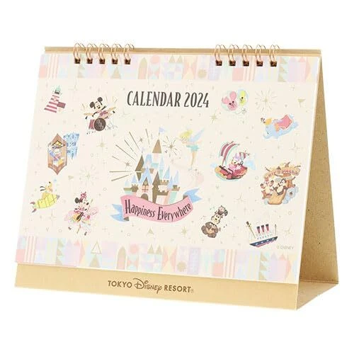 TOKYO DISNEY RESORT Desk Calendar 2024 Happiness Japan Everywhere
