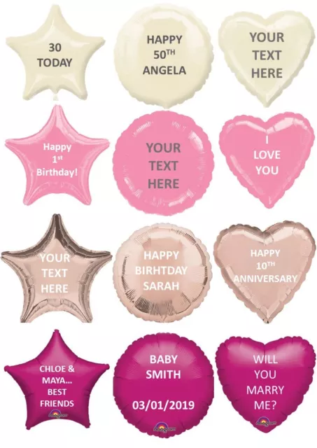 Foil Balloon 18inch Message Birthday Party Decoration Name Age Love