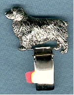 Clumber Spaniel Nickel Silver Ring Clip Pin Jewelry*