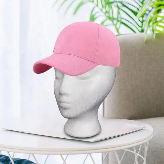 Testa bianca supporto display rack testa fittizia testa in schiuma modello puntello cappello copricapo