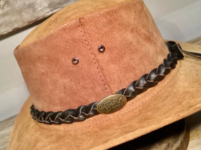 Leather Hat band for all hats  Australian made adjustable classy look