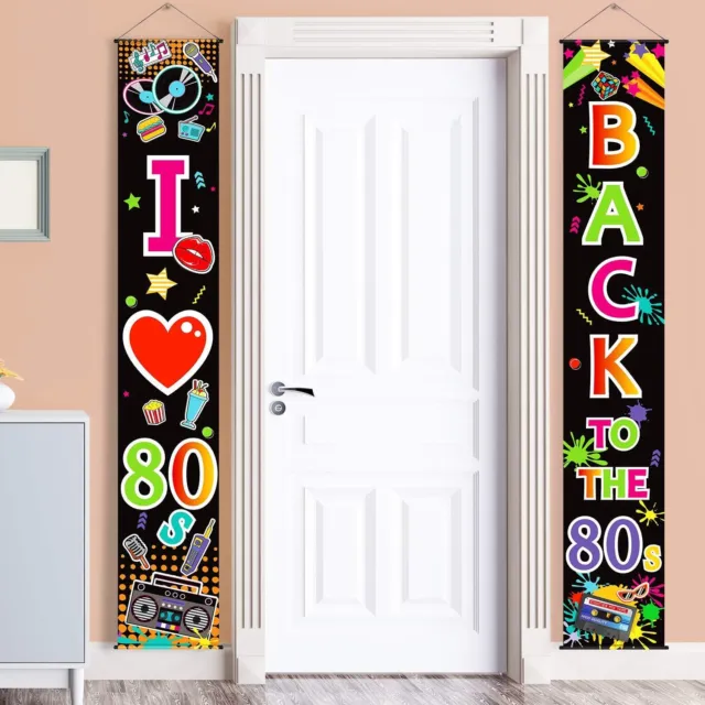 80S PARTY DECORATIONS 80S Scene Setters Birthday Banner Backdrop I Love 80S  Door $16.29 - PicClick