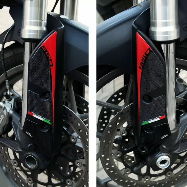 Autocollants Protections de Fource Garde-Boue Moto 3D Compatible Avec Ducati