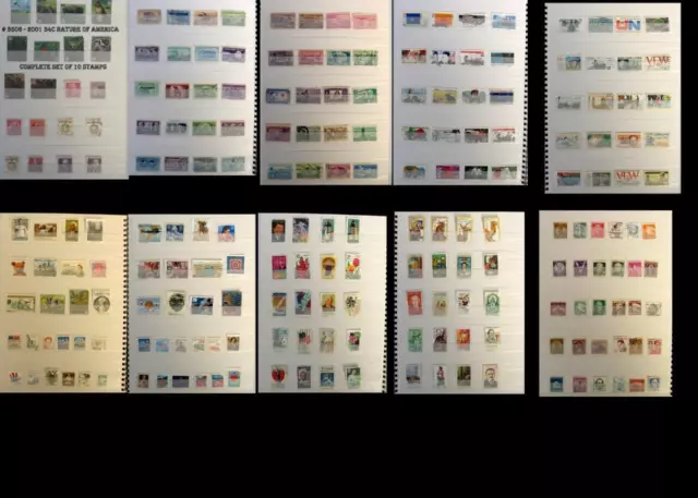 All different Stamps From US Including # 3506 - 2001 34c Nature of America