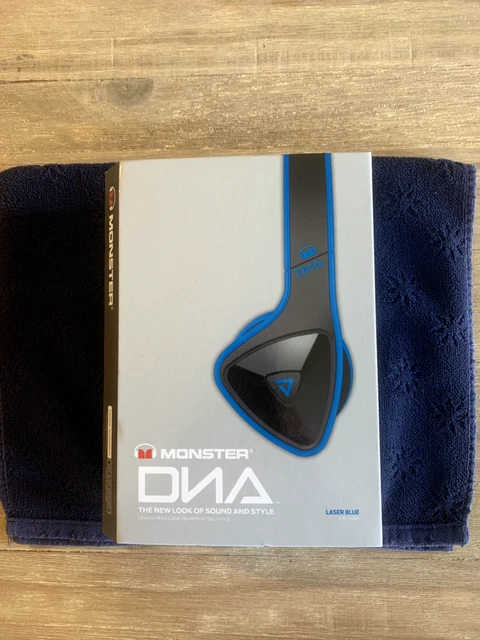 Monster DNA Headband Headphones - Laser Blue Color Brand New In Box