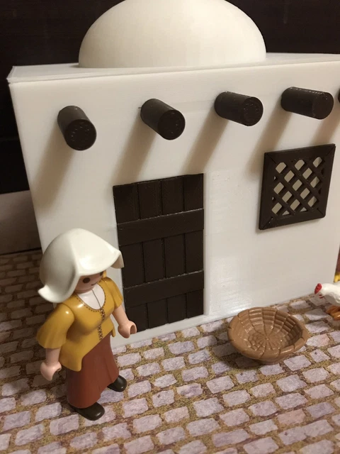 PLAYMOBIL CASA BELÉN Custom 3D Romano Medieval Arabe House for