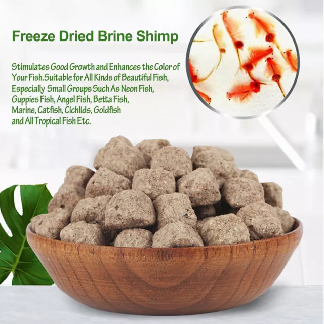 Freeze Dried Brine Shrimp-Betta Fish, Goldfish, Cichlid, Guppy, Turtle 3