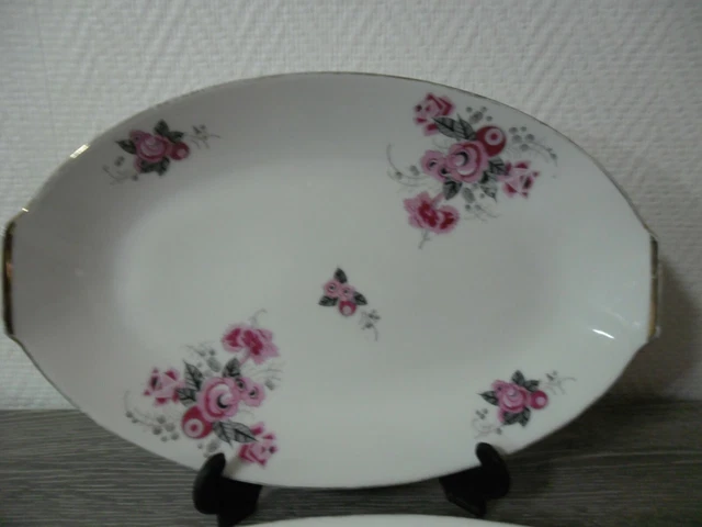 Plat à Four Ovale Vintage Tôle émaillée Bleue - Longueur 33 Cm