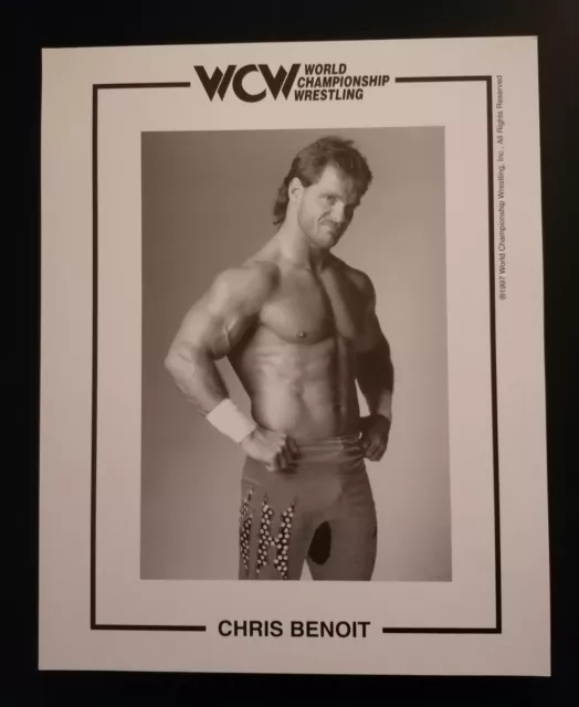 Chris Benoit Original WCW WWF WWE ECW TNA AEW NWO Promo Foto Wrestling Wrestler