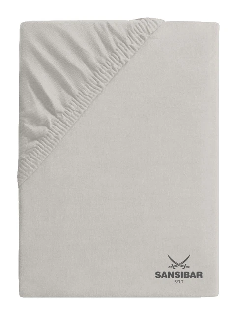 Spannbettlaken JERSEY SANSIBAR (BL 140x200 cm) BL 140x200 cm grau Spannbetttuch