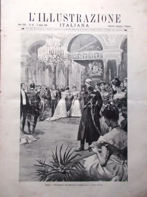 L'Illustrazione Italiana del 9 Aprile 1899 Messico Processo Dreyfus Pellirosse