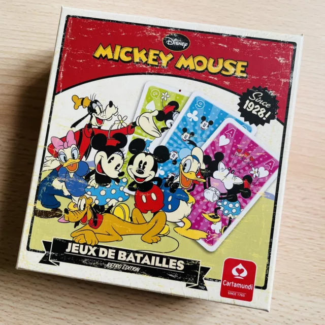 Jeux de Batailles - Mickey Mouse - Retro Édition 1928 - Disney Cartamundi - Neuf