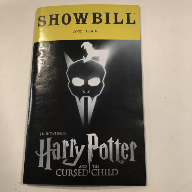 Harry Potter & The Cursed Child Showbill Lyric Theatre Playbill October 2023