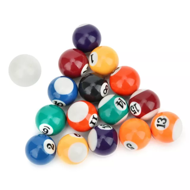 16PCS 32MM Resin Mini Children Billiard Ball Toy Pool Accessory