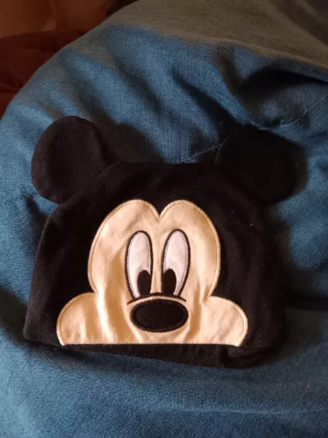 Disney Mickey Mouse Newborn infant Hat with Ears 3 -6M