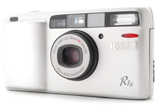 【Exc+5】 Ricoh R1s Platinum Silver Point & Shoot Film Camera From JAPAN