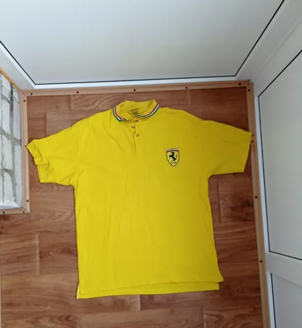 Vintage 1999 Ferrari F1 Racing Team Polo Shirt Half Zip Size XL