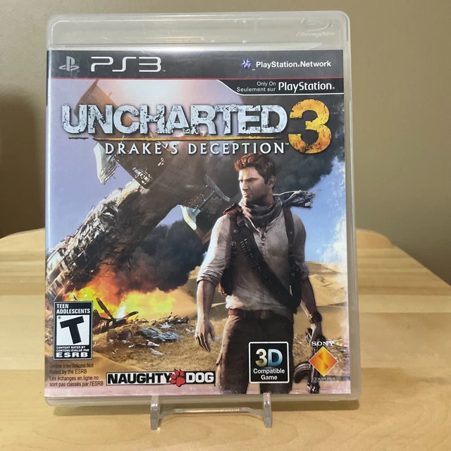 Uncharted 3: Drake's Deception PS3 Playstation 3 CIB With the Manual