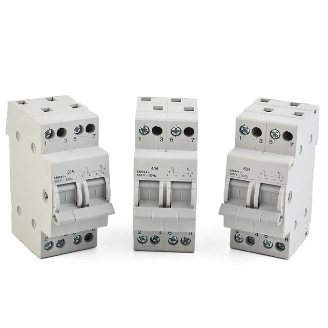 Double commutateur de transfert d'énergie 63A protection contre les surtensions
