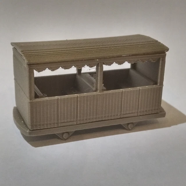 009 OO9 4MM scale Narrow Gauge Semi-Open Coach kit £8.00 - PicClick UK
