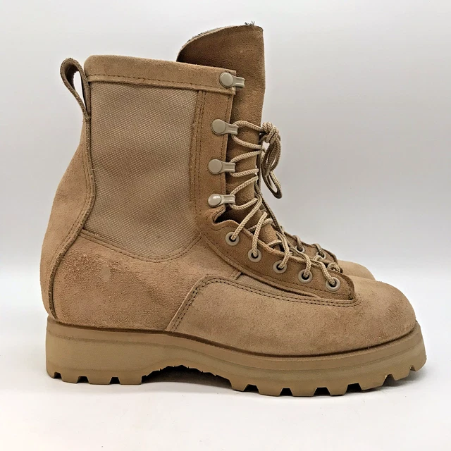 USMC Men's Gore-Tex Temperate Weather Boots – Vibram Durashock, Coyote Brown – Composite Toe, NIB