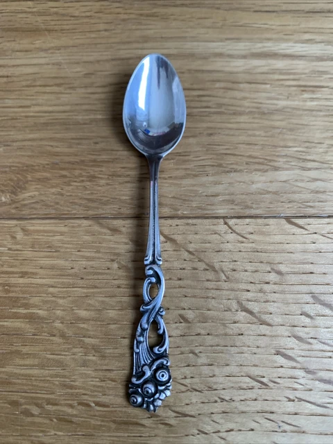 1 Vecchio Cucchiaino Mokka Cucchiaino Espresso 10,7 CM Stile Liberty 800 Argento