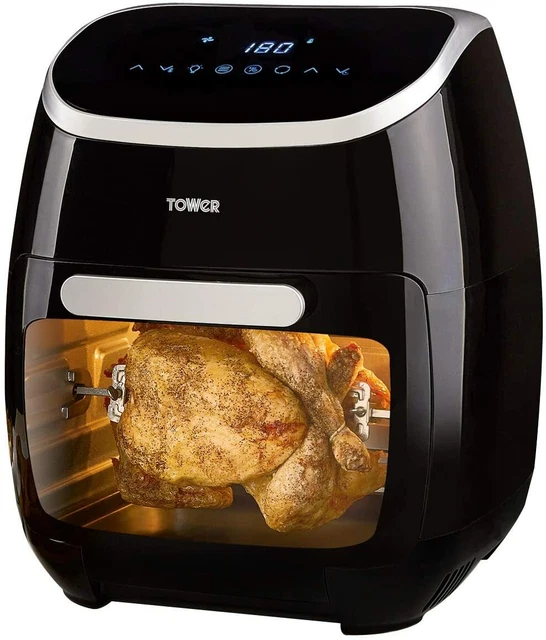 TOWER T17039 DIGITAL Rapid Air Fryer Oven Rotisserie 60 Min Timer 11