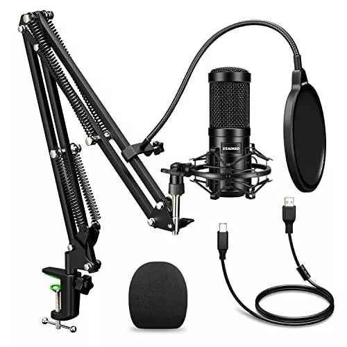 Usb streaming podcast pc microphone deals