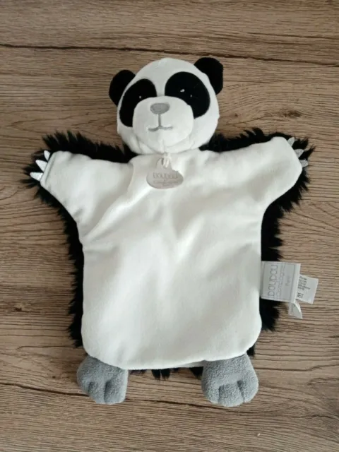 Panda DOUDOU ET COMPAGNIE noir et blanc marionnette DC3612