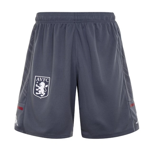 Pantaloncini da calcio Aston Villa (taglia 12y) grigi Kappa pantaloncini professionali per bambini - nuovi