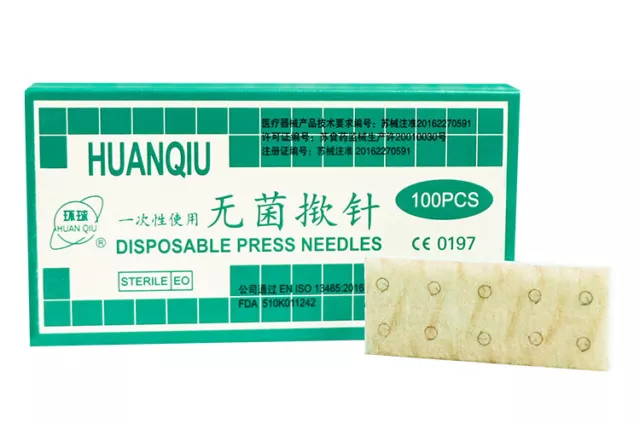 5 Boxes HuanQiu Acupuncture intradermal Tack Ear Press Needles 100 pcs/box