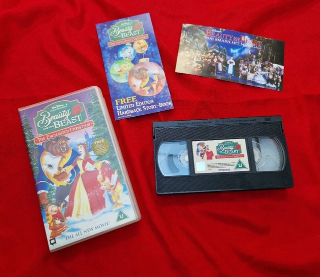 BEAUTY AND THE Beast The Enchanted Christmas VHS Walt Disney Video Tape