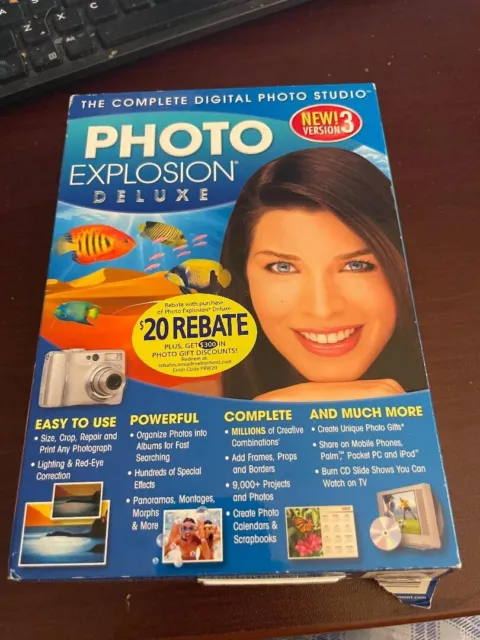 Photo Explosion Deluxe Version 3 Digital Photo Studio CDs Instruction Book