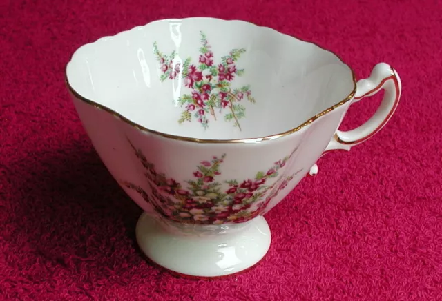 Hammersley (HAM71 Purple & Yellow Floral) 2 3/4" x 3 7/8" FOOTED CUP GUC