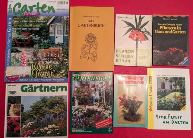 8x Buch Zeitschrift Pflanzen Haus Und Garten Bastelbuch Pflege Ratgeber Gemüse